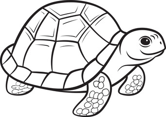 Minimalistic Turtle Logo Contemporary Graphic Element Stylish Turtle Symbol Clean and Simple Vector Art