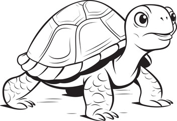 Clean and Minimal Turtle Design Stylish Vector Artwork Elegant Turtle Badge Simple Logo Concept