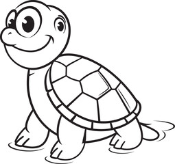 Minimalist Turtle Vector Design Clean Graphic Art Contemporary Turtle Icon Stylish Logo Design