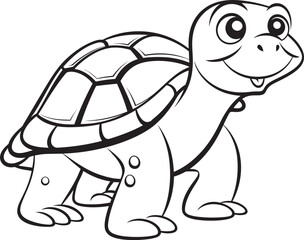 Minimalistic Turtle Logo Contemporary Graphic Design Stylish Line Art Turtle Symbol Clean Icon