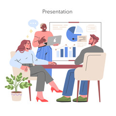 Presentation concept Vector illustration