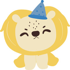 Clowncore cartoon animal circus vector illustration