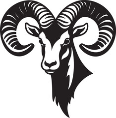 Stylish Ibex Icon Design Minimal Logo Creation Minimalist Wild Ibex Graphic Elegant Symbol