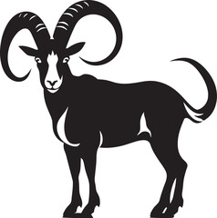 Clean and Stylish Ibex Design Contemporary Emblem Minimalistic Ibex Symbol Clean Graphic Element