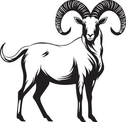 Clean Line Art Ibex Modern Illustration Sleek Ibex Badge Chic Logo Design