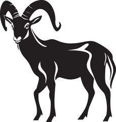 Contemporary Ibex Icon Simple Vector Symbol Clean and Stylish Ibex Design Elegant Logo Concept