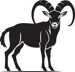 Minimal Ibex Symbol Chic Logo Concept Sleek Ibex Badge Modern Graphic Element