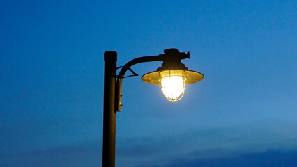 street lamp on sky background