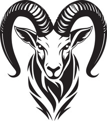 Elegant Ibex Outline Stylish Vector Art Minimalist Wild Ibex Graphic Clean and Sleek Design