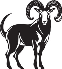 Fototapeta premium Contemporary Ibex Symbol Stylish Vector Design Minimalistic Ibex Logo Clean Graphic Art