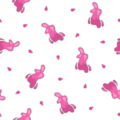 Splash colorful spot. Seamless pattern. Decorative fluid shape. Vector drawing. Design ornaments.