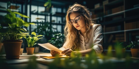 Diverse team of business people collaborating on a project plan at an office desk, using a laptop to share ideas and strategies.