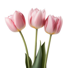 Fototapeta premium tulip flowers isolated on white