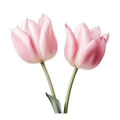 Fototapeta premium tulip flowers isolated on white