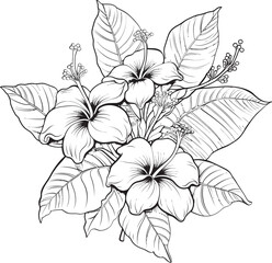 Orchid and Fern Artwork Abstract Logo Art Colorful Leafy Design Creative Icon Evolution