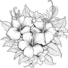 Tropical Flora Artistic Symbolism Sleek Iconic Design Tropical Leaf Artwork Design Natural Logo Expression