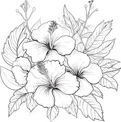 Vibrant Flower Emblem Simple Logo Innovation Tropical Flora Artistic Symbolism Sleek Iconic Design