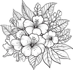 Tropical Floral Logo Design Creative Logo Creation Leafy Tropical Art Design Tranquil Icon Form