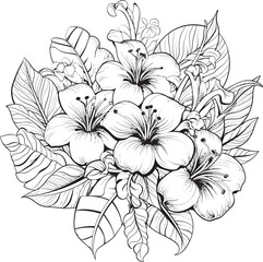 Tropical Leaf Tribal Symbol Serene Iconic Creation Exotic Plant Art Design Minimalistic Logo Formulation