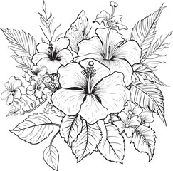 Exotic Leafy Tribal Spirit Creative Logo Art Tropical Flower Symbolic Creature Symbolic Icon Evolution