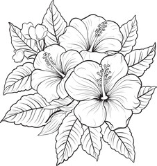 Tropical Botanical Elegance Symbolic Icon Creation Colorful Floral Bouquet Contemporary Logo Design