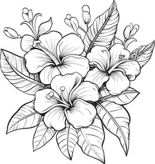 Vibrant Floral Bouquet Abstract Graphic Inspiration Exotic Plant Icon Natural Logo Expression