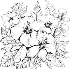 Tropical Leaf Illustration Abstract Graphic Inspiration Jungle Floral Art Natural Logo Expression