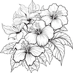 Jungle Floral Art Natural Logo Expression Colorful Orchid Symbol Sleek Logo Adaptation