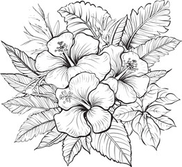 Colorful Orchid Symbol Sleek Logo Adaptation Botanical Garden Illustration Geometric Icon Composition