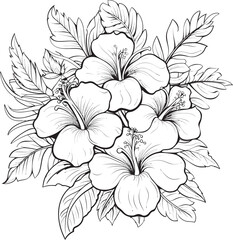 Botanical Paradise Artistic Floral Emblem Jungle Flora Harmony Symbolic Icon Design