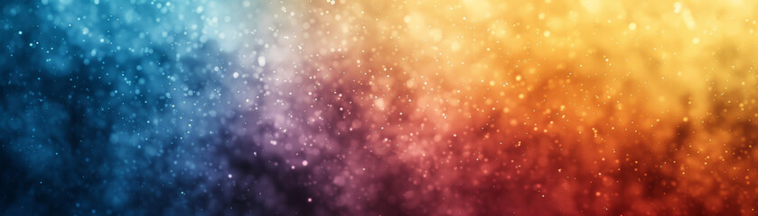 Obraz premium Colorful bokeh background with a gradient of vibrant hues and soft, shimmering lights. Perfect for festive, celebratory, or abstract design themes.