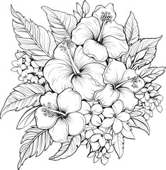 Palm Fronds Delight Serene Iconic Imagery Tropical Botanical Symphony Geometric Logo Styling