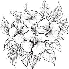 Tropical Botanical Symphony Geometric Logo Styling Vibrant Floral Fusion Artful Logo Representations