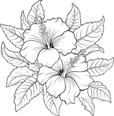 Hibiscus Blossom Vector Creative Logo Visions Botanical Paradise Art Natural Iconic Creations