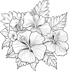 Tropical Botanical Fusion Serene Graphic Formulations Exotic Plant Symbolism Artistic Logo Designs