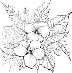 Vibrant Tropical Oasis Tranquil Logo Developments Botanical Paradise Emblem Artistic Graphic Evolutions