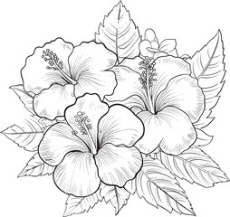 Island Paradise Blossom Logo Tropical Design Exotic Rainforest Leaf and Floral Icon Artistic Representation