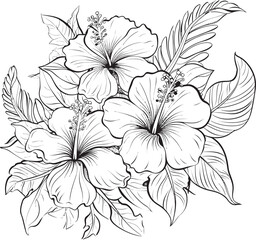 Tropical Jungle Foliage Design Botanical Logo Creation Hawaiian Tropic Floral Icon Fresh Graphic Expression