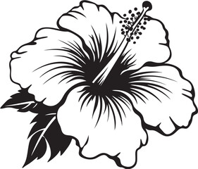 Hibiscus Botanical Symphony Geometric Logo Styling Vibrant Hibiscus Fusion Artful Logo Representation