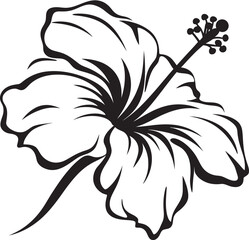 Hibiscus Bloom Artistry Artistic Graphic Creation Tropical Hibiscus Leaf Natural Logo Expression