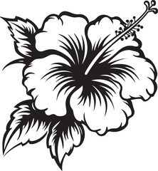 Tropical Hibiscus Harmony Symbolic Logo Expression Exotic Hibiscus Essence Minimal Logo Integration