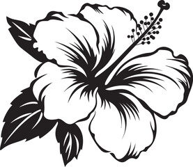 Hibiscus Floral Fusion Abstract Graphic Inspiration Hibiscus Flower Vector Art Serene Graphic Identity