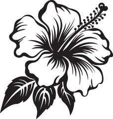 Exotic Hibiscus Symbolism Artistic Logo Design Hibiscus Floral Design Creative Icon Evolution