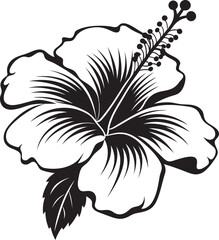 Vibrant Hibiscus Oasis Tranquil Logo Development Hibiscus Symbolism Modern Logo Creation