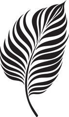 Obraz premium Tropical Foliage Essence Minimalist Logo Concept Colorful Jungle Oasis Natural Graphic Expression