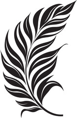 Obraz premium Leafy Oasis Symbolic Natural Imagery Vector Leaf Art Modern Graphic Expression