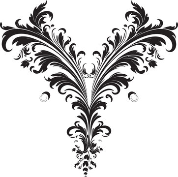 recommend clip art: Retro Style Floral Corner Decorative Iconography Vintage Floral Detail Elegant Corner Art