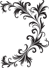 Retro Style Floral Corner Timeless Artistry Vintage Floral Detail Nostalgic Appeal