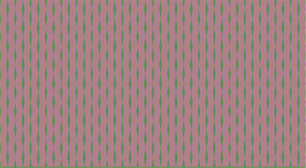 Fototapeta premium gold interlaced bands with light purple fill and dark green background - geometric vector decorative pattern, braided gold line bands with light purple fill and dark green background,