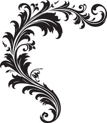 Vintage Floral Detail Artistic Heritage in Every Stroke Victorian Corner Ornament Embracing the Elegance of a Bygone Era